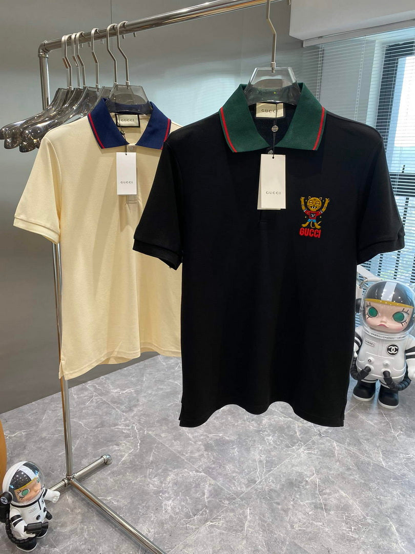 Gucci 713997 Cotton jersey polo with animal print Men's G66730