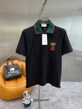 Gucci 713997 Cotton jersey polo with animal print Men's G66730