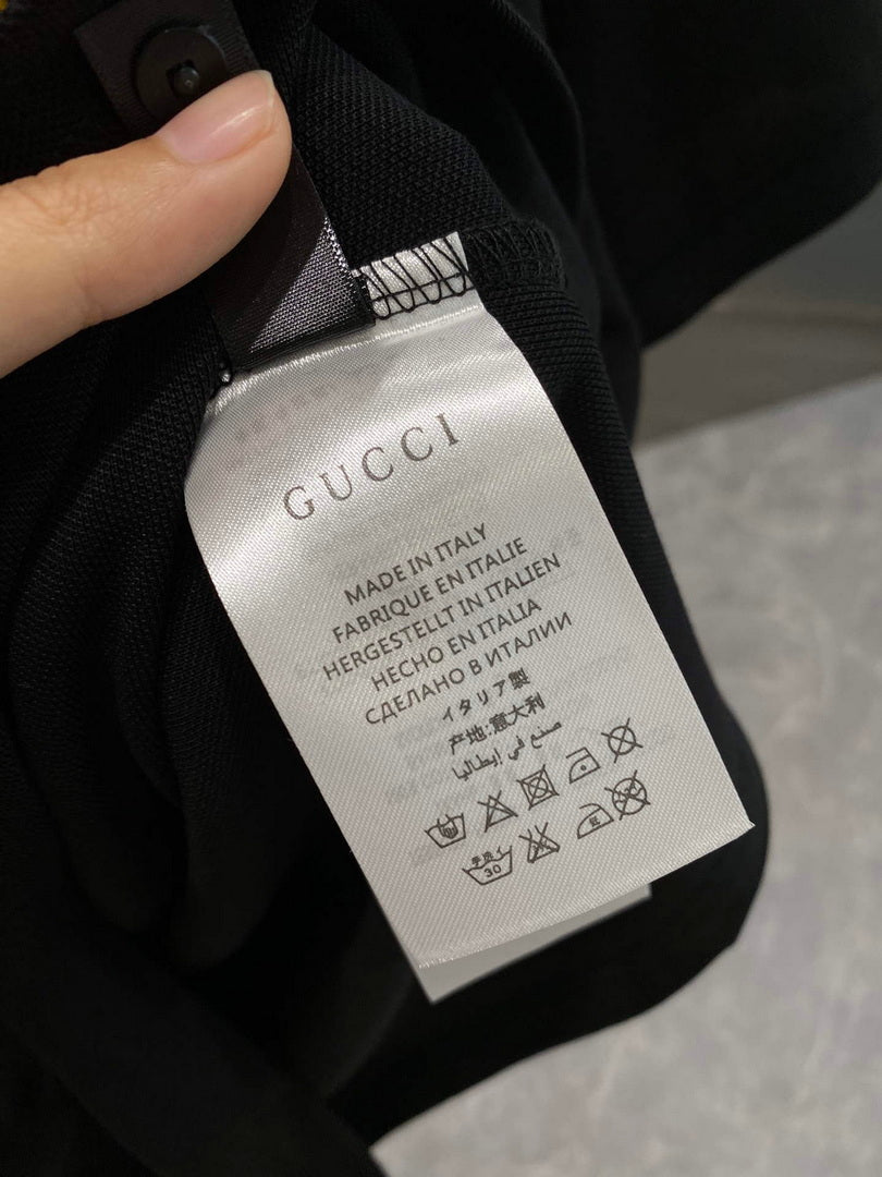 Gucci 713997 Cotton jersey polo with animal print Men's G66730