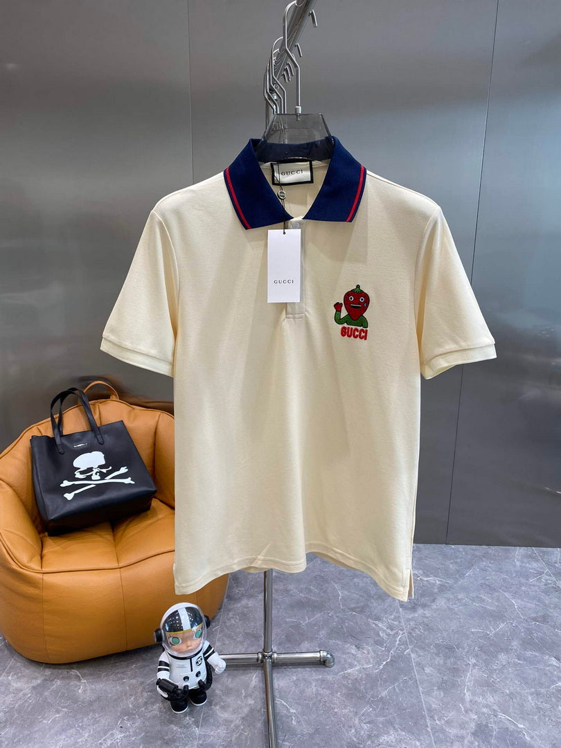 Gucci 713997 Cotton jersey polo with animal print Men's G66731