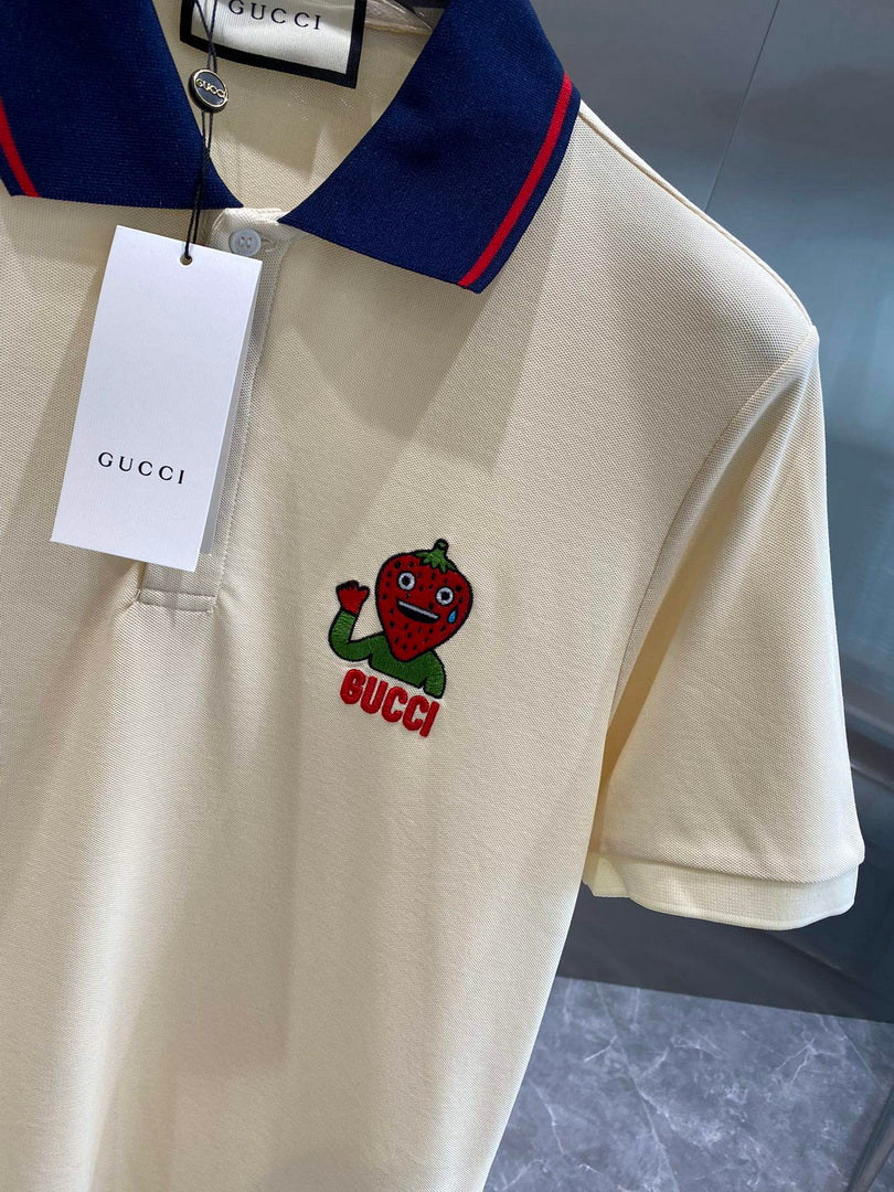 Gucci 713997 Cotton jersey polo with animal print Men's G66731