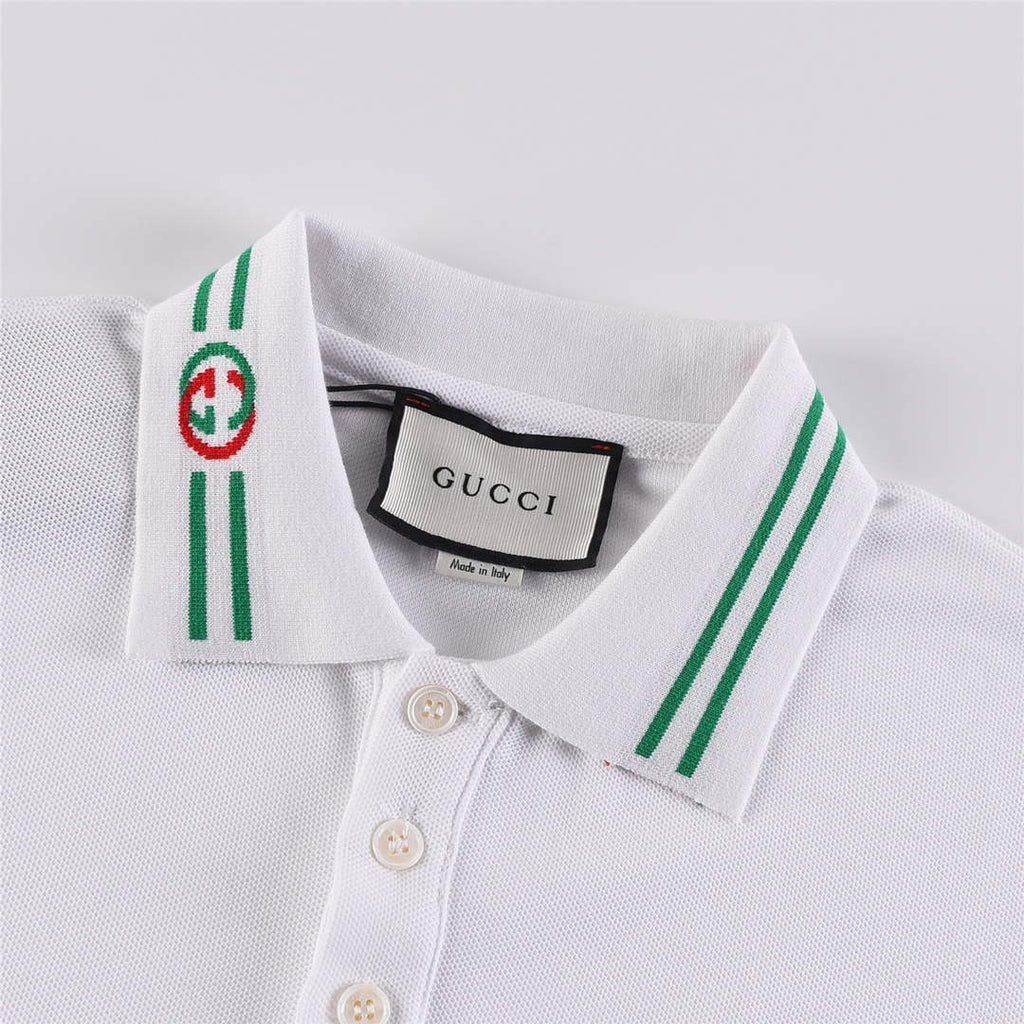 Gucci 713997 Cotton jersey polo with animal print Men's G66732