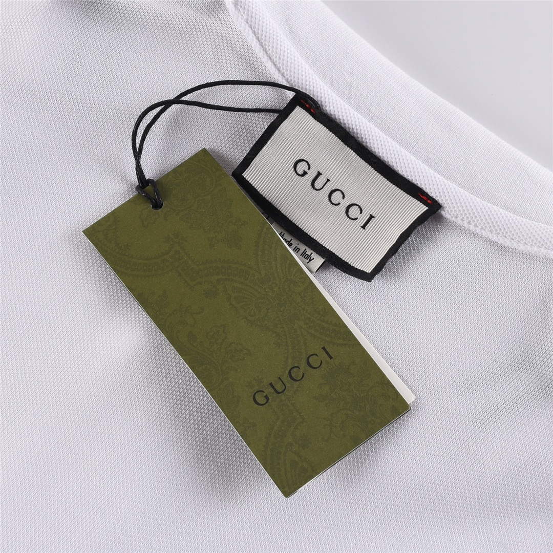 Gucci 713997 Cotton jersey polo with animal print Men's G66732