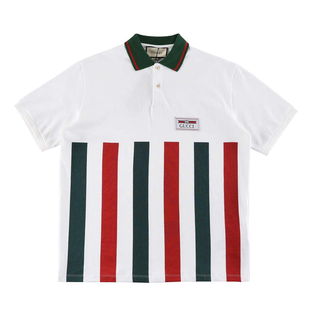 Gucci 713997 Cotton jersey polo with animal print Men's G66733