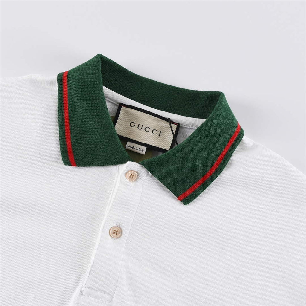 Gucci 713997 Cotton jersey polo with animal print Men's G66733