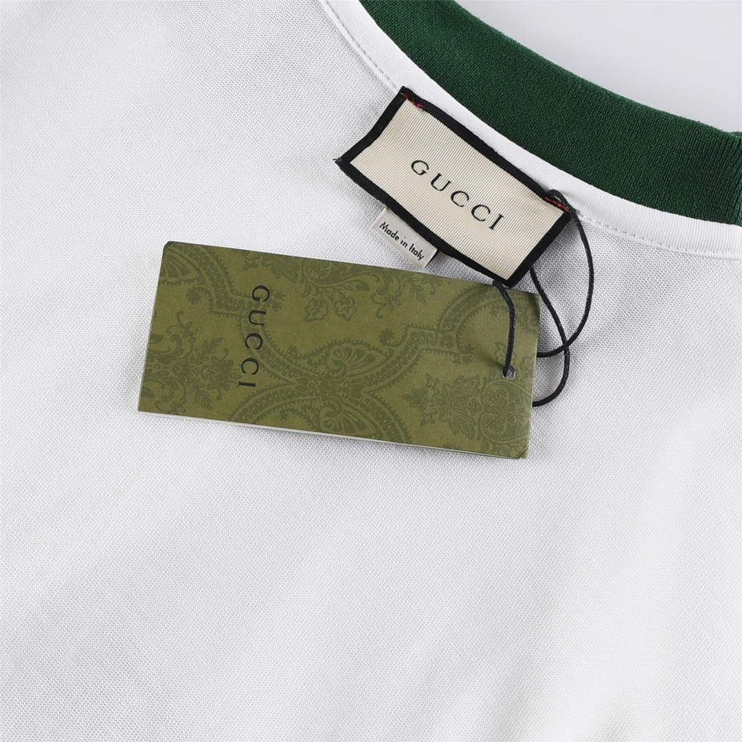 Gucci 713997 Cotton jersey polo with animal print Men's G66733