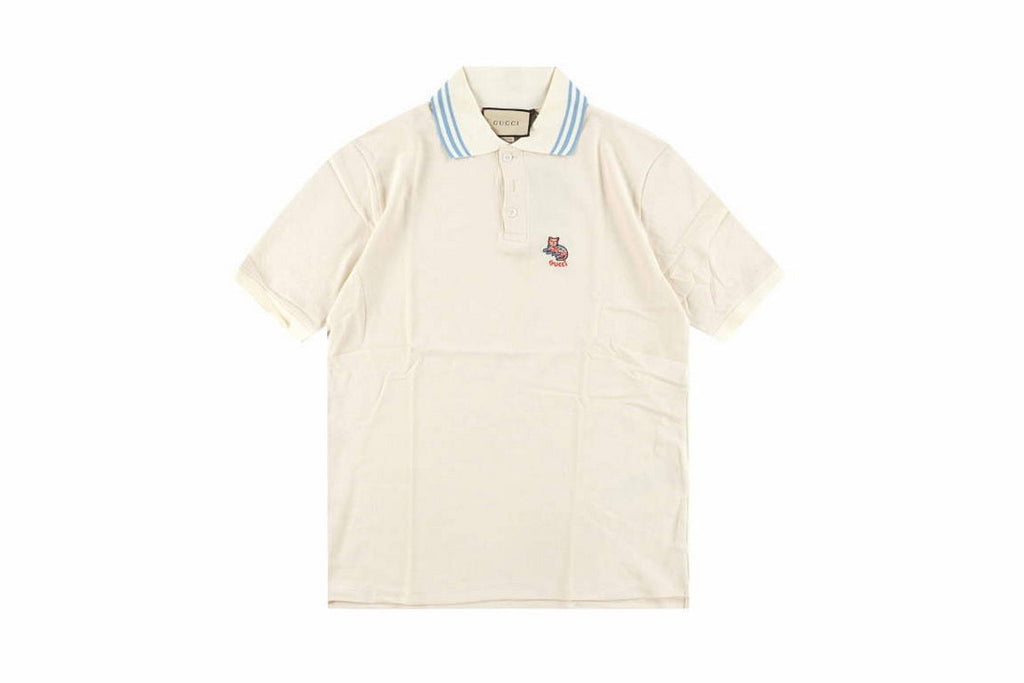 Gucci 713997 Cotton jersey polo with animal print Men's G66734