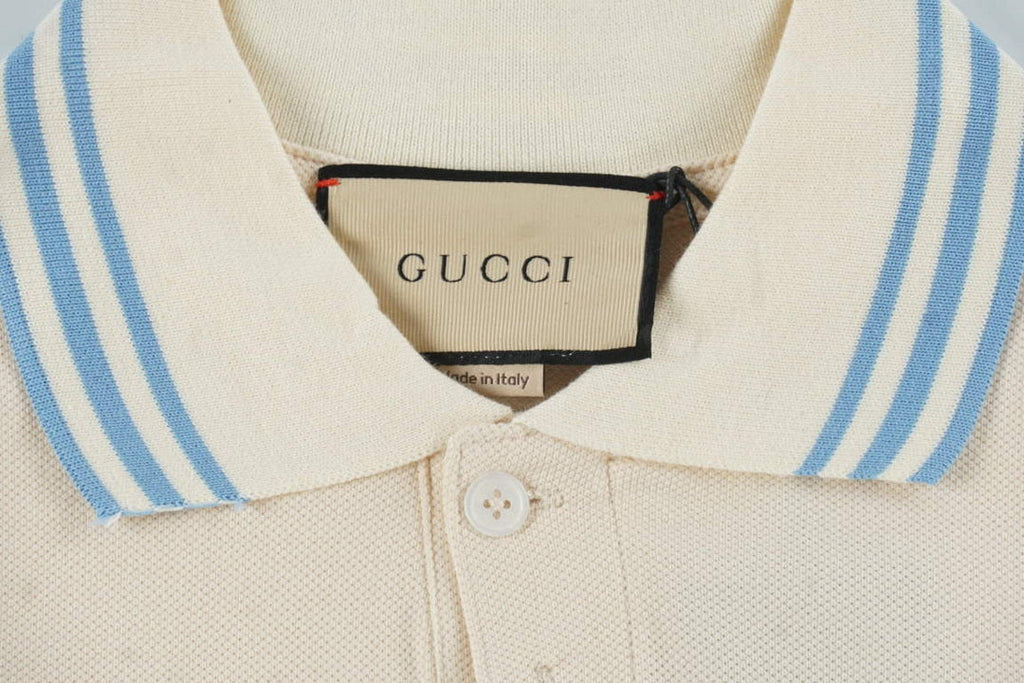 Gucci 713997 Cotton jersey polo with animal print Men's G66734