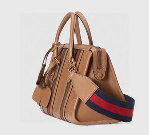 Gucci 715772 Small top handle bag with Double G Brown - Default Title - View 2