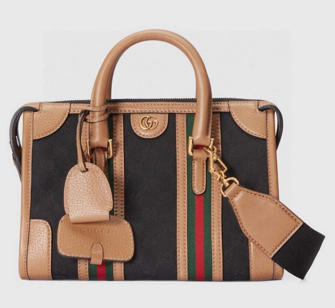 Gucci 715772 Small top handle bag with Double G Black - Default Title - View 1