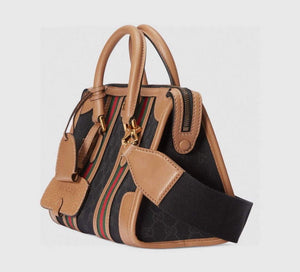 Gucci 715772 Small top handle bag with Double G Black - Default Title - View 2
