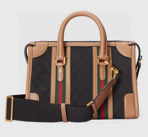 Gucci 715772 Small top handle bag with Double G Black - Default Title - View 3