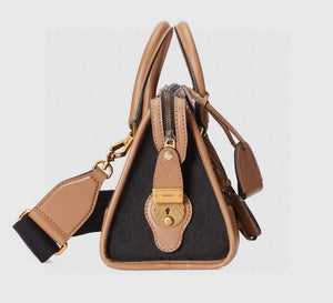 Gucci 715772 Small top handle bag with Double G Black - Default Title - View 4