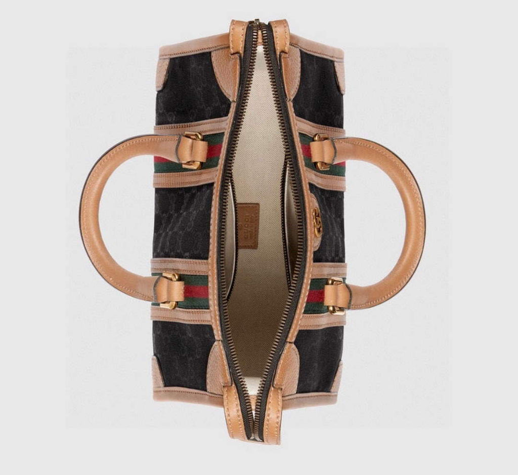Gucci 715772 Small top handle bag with Double G Black
