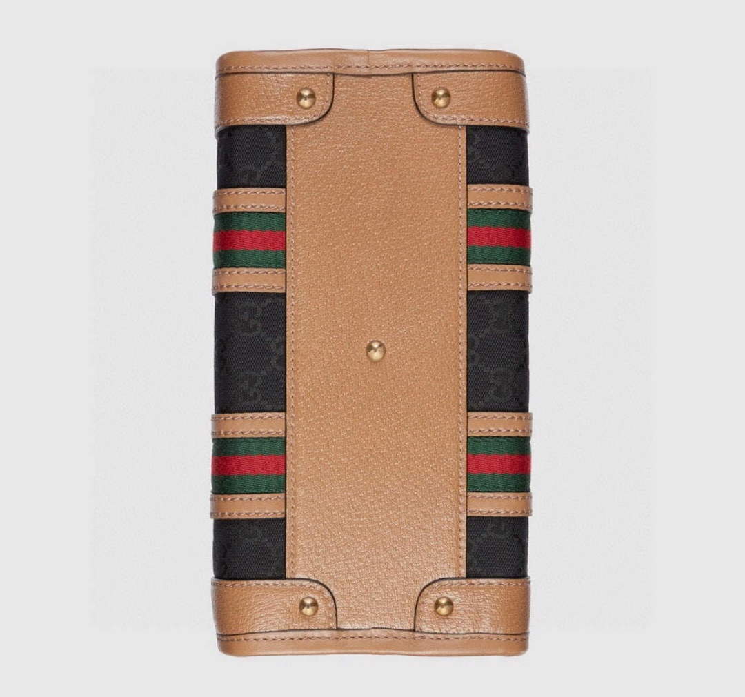 Gucci 715772 Small top handle bag with Double G Black