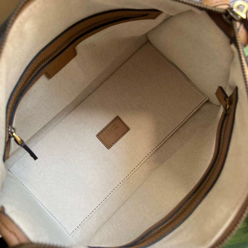 Gucci 715772 Small top handle bag with Double G Light Brown