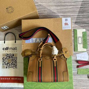 Gucci 715772 Small top handle bag with Double G Light Brown - Default Title - View 8