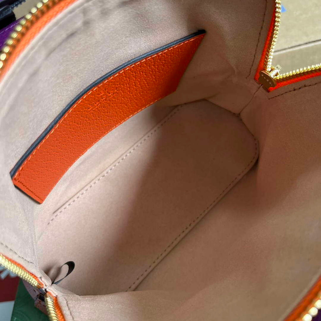 Gucci 715775 Gucci Diana Mini Tote Bag Orange leather