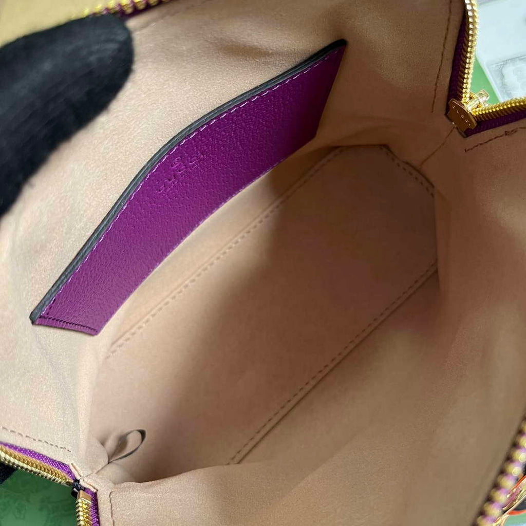 Gucci 715775 Gucci Diana Mini Tote Bag Purple leather