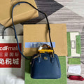 Gucci 715775 Gucci Diana Mini Tote Bag Royal blue leather - Default Title - View 1