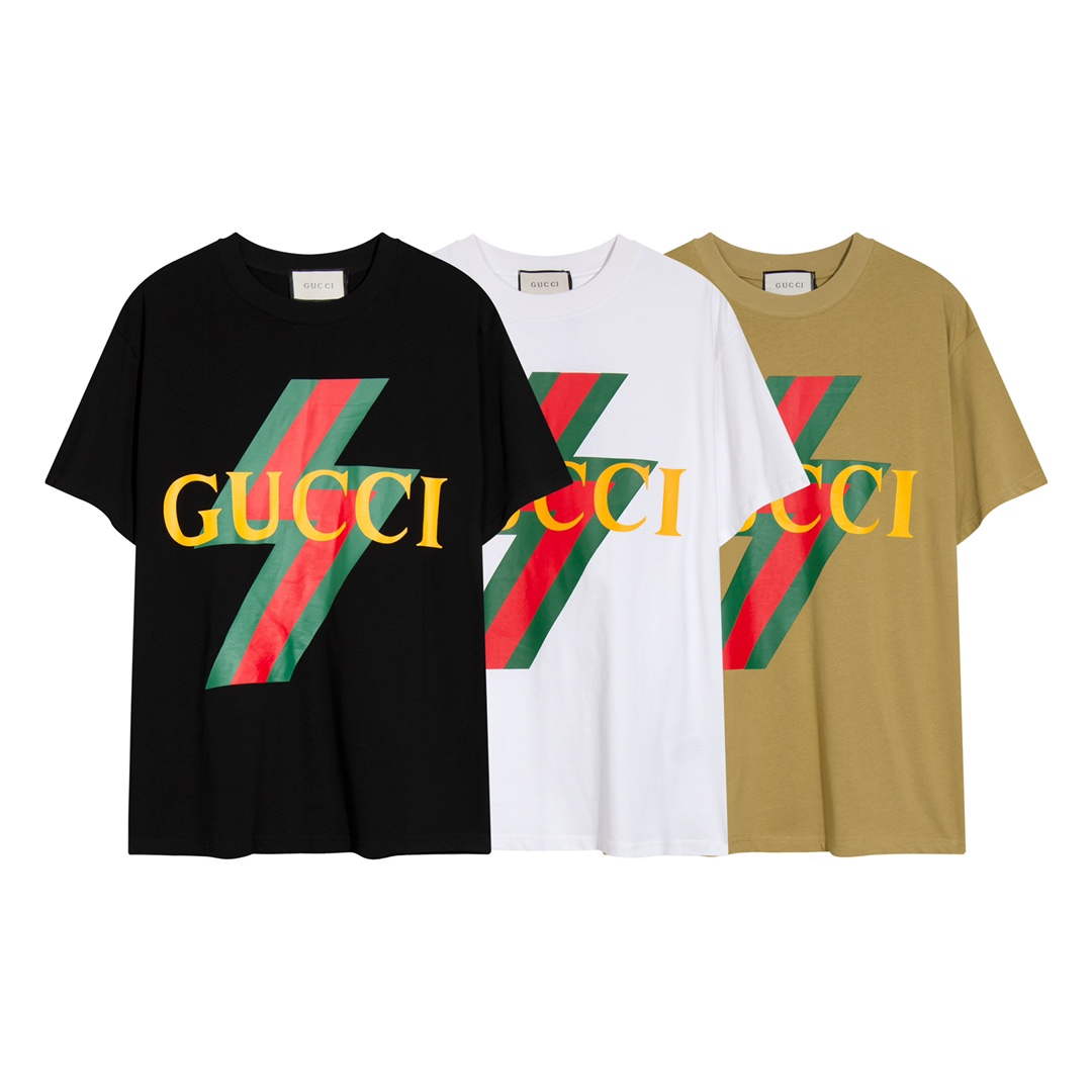 Gucci 717422 Logo print cotton jersey Men Women's T-shirt G38676