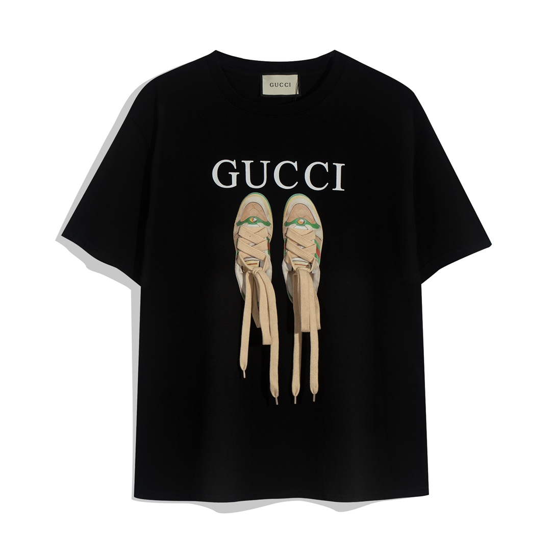 Gucci 717422 Logo print cotton jersey Men Women's T-shirt G38677