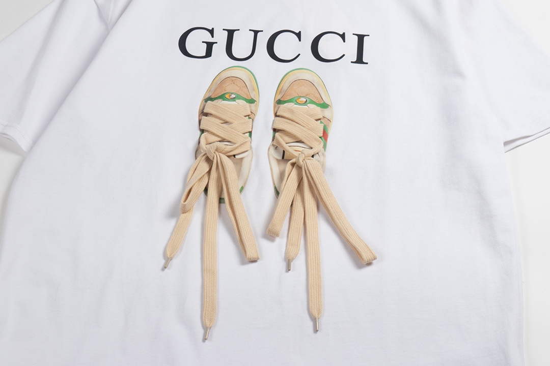 Gucci 717422 Logo print cotton jersey Men Women's T-shirt G38678