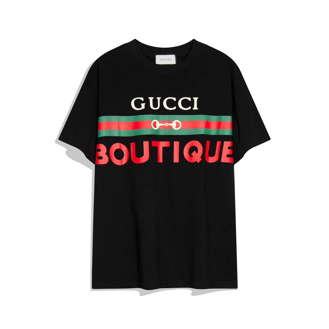 Gucci 615044 Logo print cotton jersey Men Women's T-shirt G38679