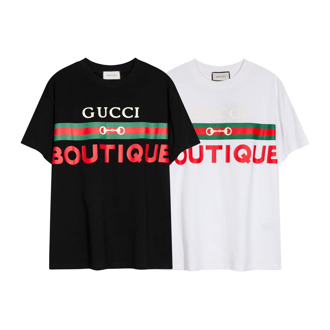 Gucci 615044 Logo print cotton jersey Men Women's T-shirt G38679