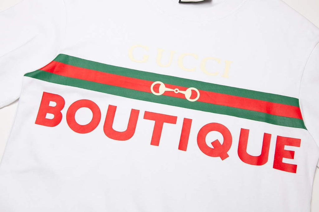 Gucci 615044 Logo print cotton jersey Men Women's T-shirt G38680
