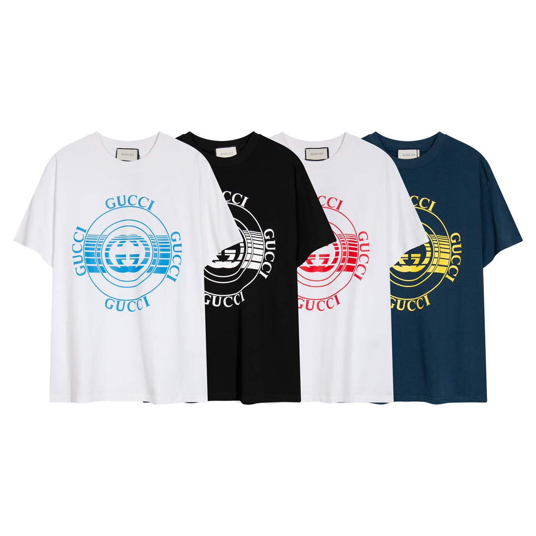 Gucci 717422 Logo print cotton jersey Men Women's T-shirt G38662