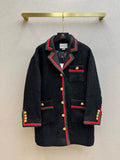 Gucci 718526 Women's Tweed Wool Coat G66852