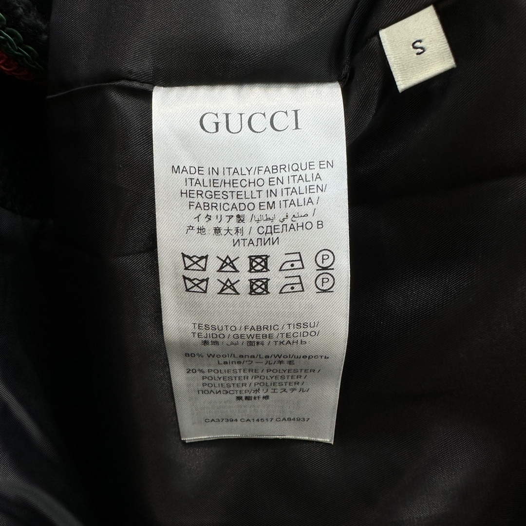 Gucci 718526 Women's Tweed Wool Coat G66852