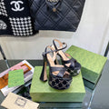 Gucci 719843 Women's Lnterlocking G Studs Sandal G56231