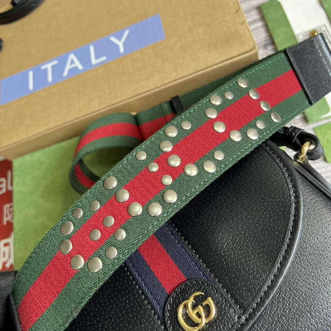 Gucci 722117 Ophidia Mini Gg Shoulder Bag Black - Default Title - View 7