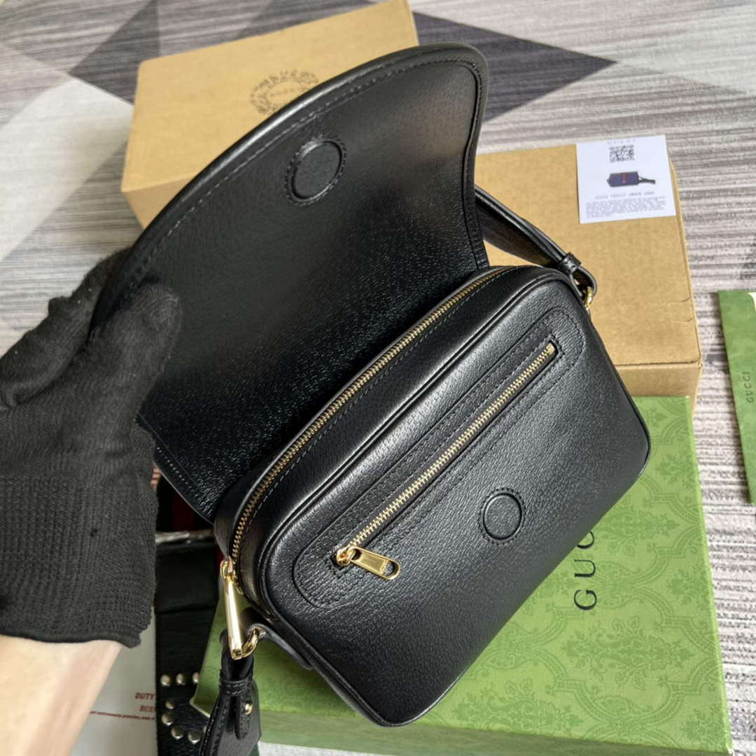 Gucci 722117 Ophidia Mini Gg Shoulder Bag Black - Default Title - View 8