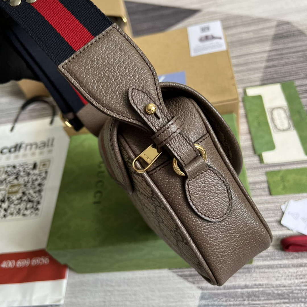 Gucci 722117 Ophidia Mini Gg Shoulder Bag Brown - Default Title - View 3