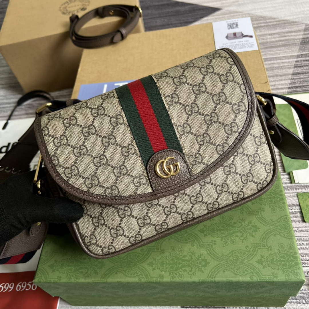 Gucci 722117 Ophidia Mini Gg Shoulder Bag Brown