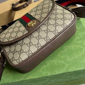 Gucci 722117 Ophidia Mini Gg Shoulder Bag Brown - Default Title - View 6