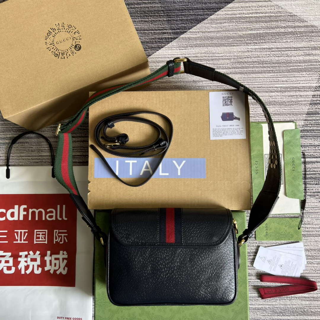 Gucci 722117 Ophidia Mini Gg Shoulder Bag Navy Blue