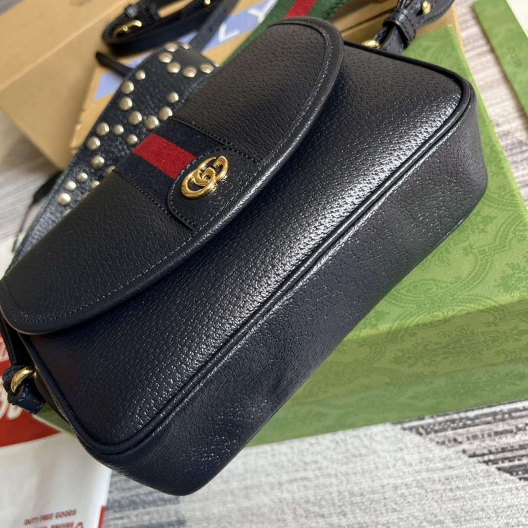 Gucci 722117 Ophidia Mini Gg Shoulder Bag Navy Blue