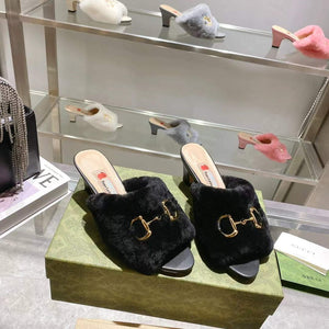 Gucci 722962 Women's mid-heel slide sandal G82361 - 35 - View 3