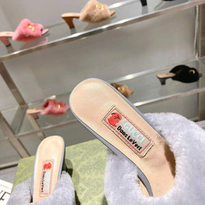 Gucci 722962 Women's mid-heel slide sandal G82362 - 35 - View 7