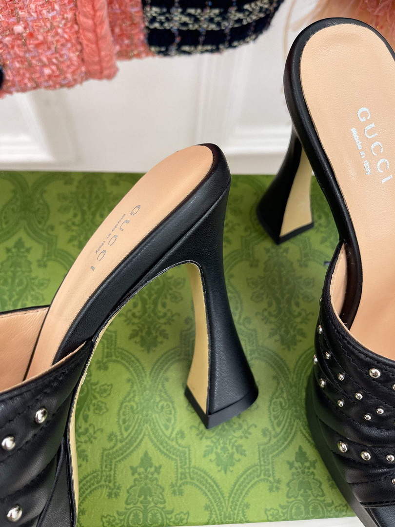 Gucci 723404 Women's heeled slide sandal G56305 - 35 - View 8