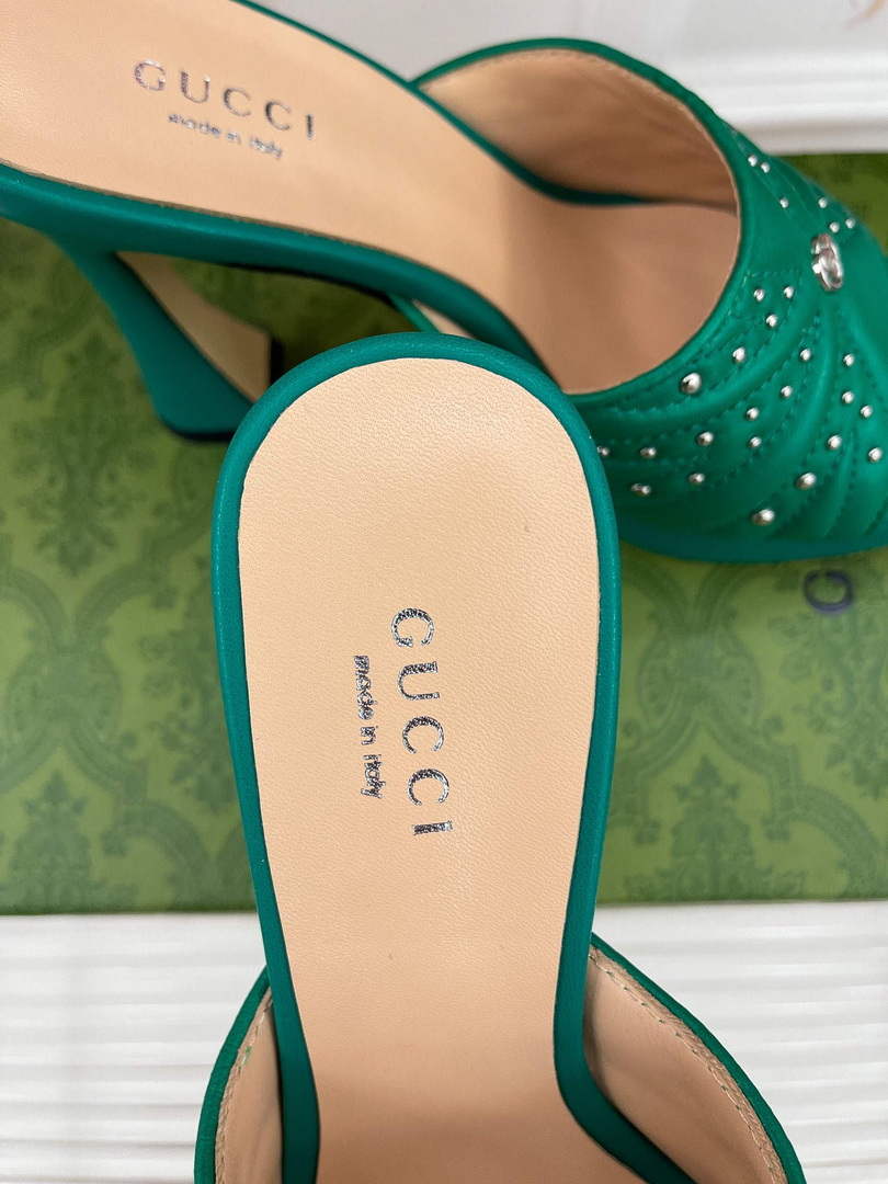 Gucci 723404 Women's heeled slide sandal G56309