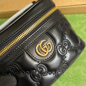 Gucci 723770 GG Matelass¨¦ Top Handle Mini Bag Black - Default Title - View 5