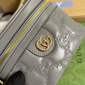 Gucci 723770 GG Matelass¨¦ Top Handle Mini Bag Grey - Default Title - View 6