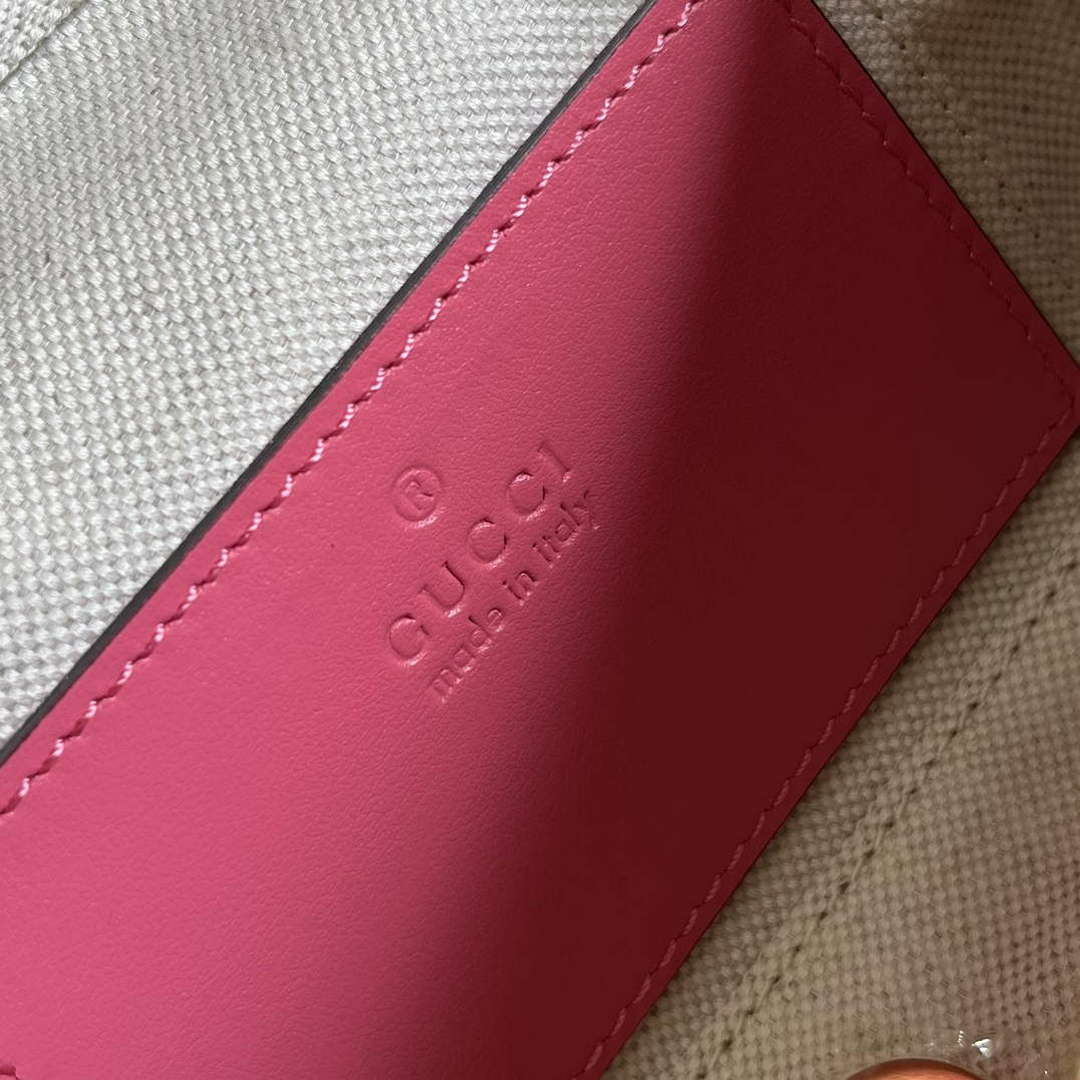 Gucci 723770 GG Matelass¨¦ Top Handle Mini Bag Pink