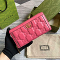Gucci 723784 GG Matelass¨¦ Zip-Around Wallet Rose pink