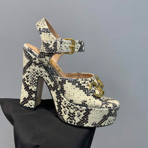 Gucci 723838 Women's python print high heel pump G66753 - 35 - View 7